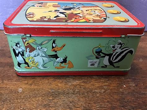 looney tunes metal lunch box|1959 Looney Tunes Lunch Box for sale .